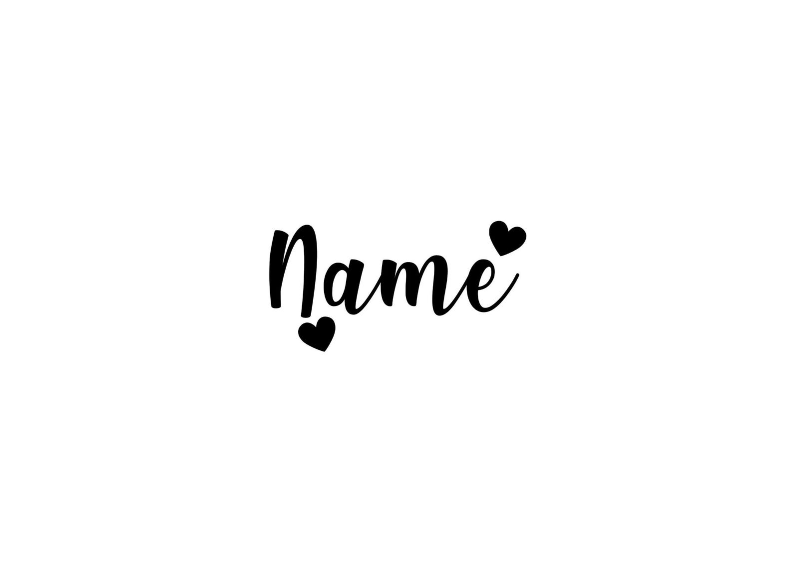 Large Name Only Vinyl Decal Sticker 28cm Max Ideal for Balloons/gift ...