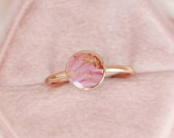 Pregnancy Test Cap Round Shape Ring,  Miscarriage Keepsake, Pregnancy Keepsake Jewelry, Handmade Jewelry, Personalized Jewelry
