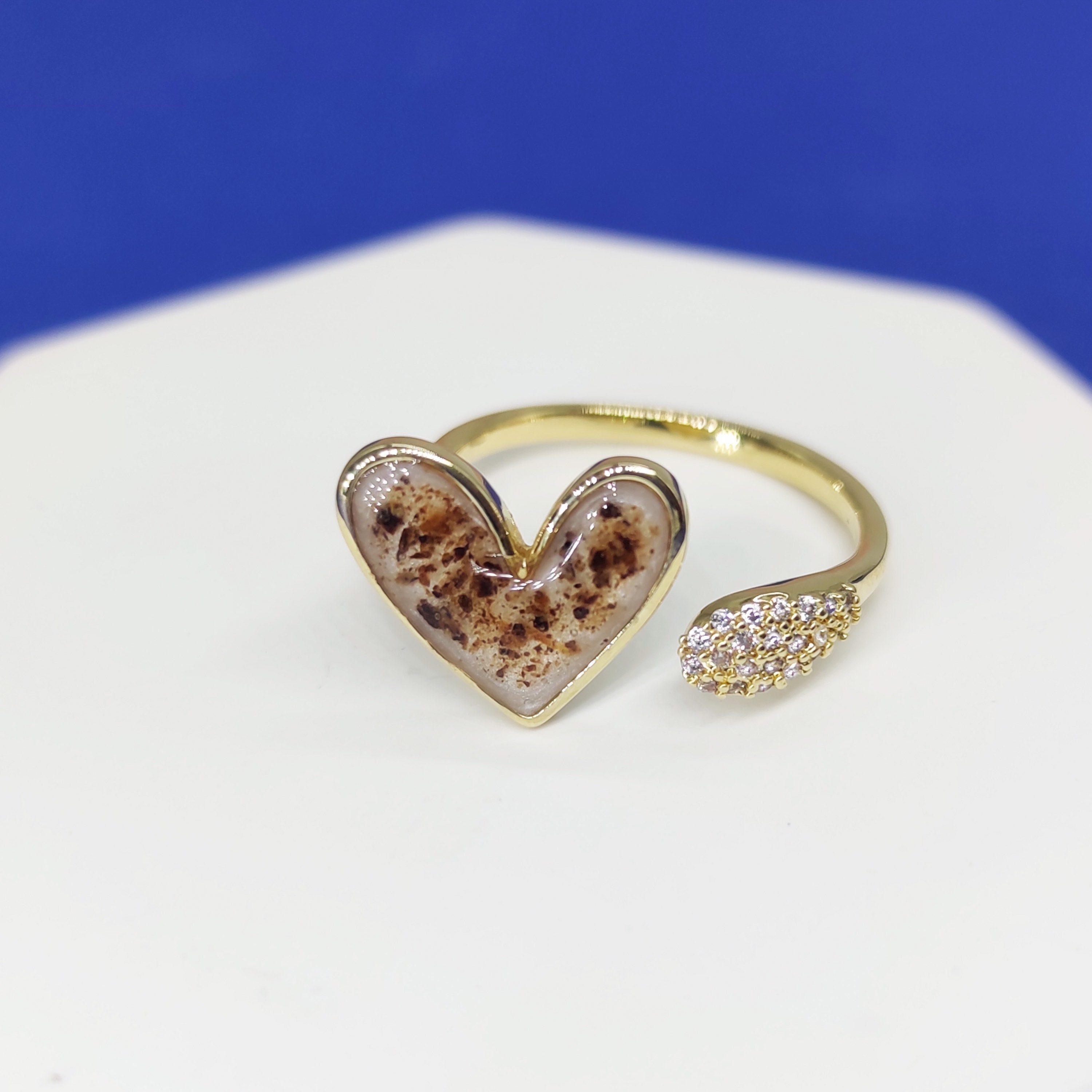Anillo de placenta de oro macizo cabello humano anillo de piel de mascota cordon umbilical pelo de bebe pelo de mascota Joyeria de recuerdo conmemorativo joyeria de cremacion anillo Etsy Mexico