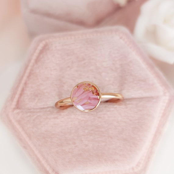 Pregnancy Test Cap Round Shape Ring,  Miscarriage Keepsake, Pregnancy Keepsake Jewelry, Handmade Jewelry, Personalized Jewelry