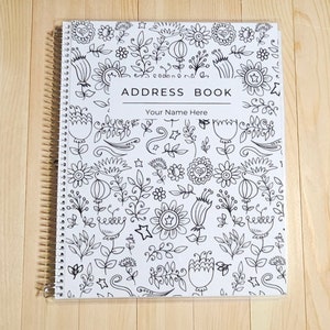 Personalized Address Book: A-Z Tabs, Large Print, Contacts Keeper