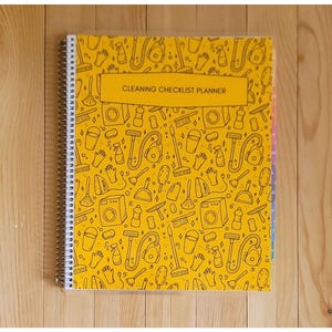 Cleaning Checklist Planner: Home Organization, Daily, Weekly, Monthly