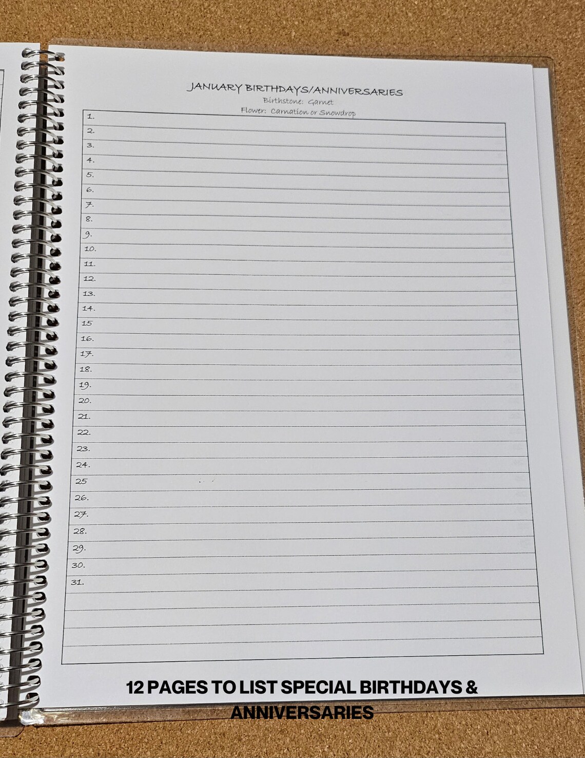 ADDRESS BOOK, AZ Divider Tabs, Large Print, Personalized, Gift for