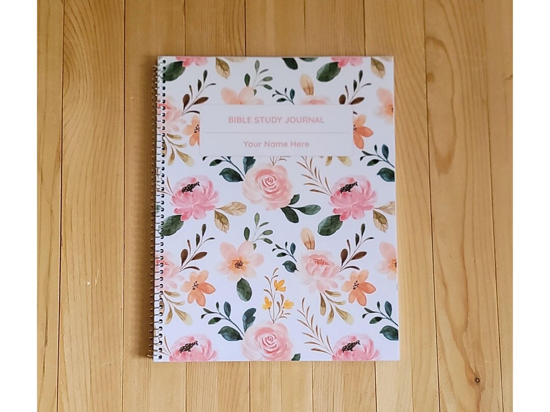 Floral Bible Study Journal: Letter Size, Sermon Notes - Etsy