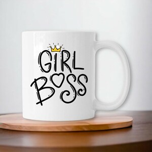 Customizable Ceramic Boss Mug - Humor Mug for Women - Gift Idea for Mother&#39;s Day, Boss, Colleague, Work, Student