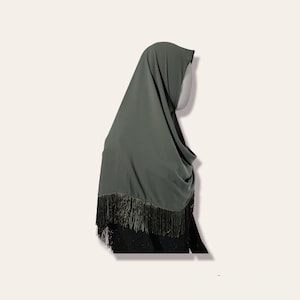 Chusta kwadratowa, chusta hidżabowa, turban, chusta muzułmańska, chusta z frędzlami