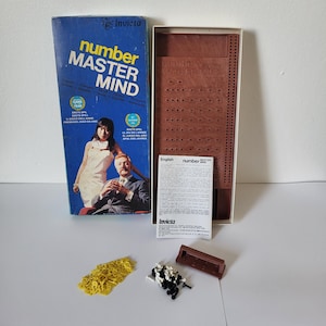 Jeu vintage 1976 Invicta Games Numbers Mastermind