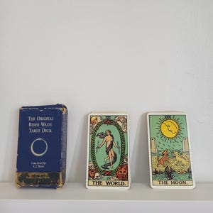Le jeu de cartes de tarot original Tyler Waite, vintage des années 90