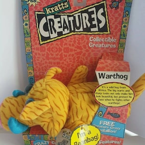 REDUCED Rare Vintage Kratt&#39;s Creatures Warthog. New and Boxed