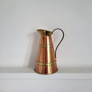 Vintage Copper and Brass Small Pitcher
