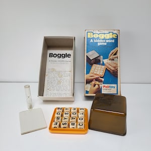 Vintage 1970s Boggle Word Game by Palitoy Parker