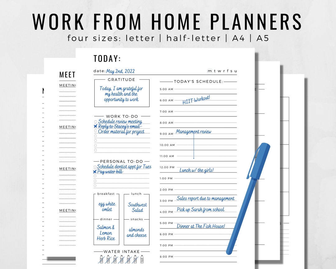 Productivity Planner Printable Bundle - Perfect for Work and Life ...