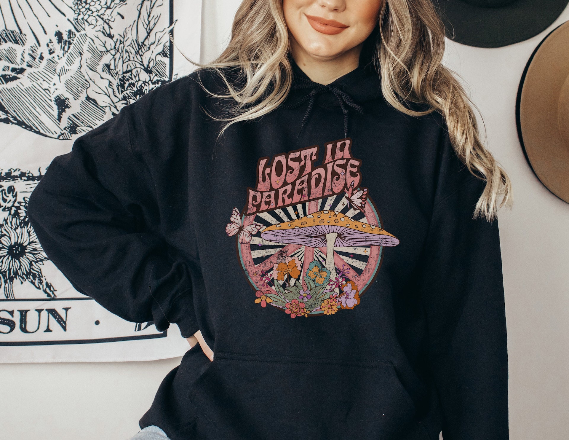 Only NY Psychedelic Hoodies Rock XXL