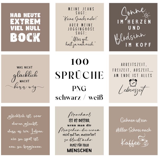 100+ Instagram Story Quotes Zitate Sprüche Backgrounds Bundle Hintergrund Template Overlay Texture Wallpaper Cliparts png digital