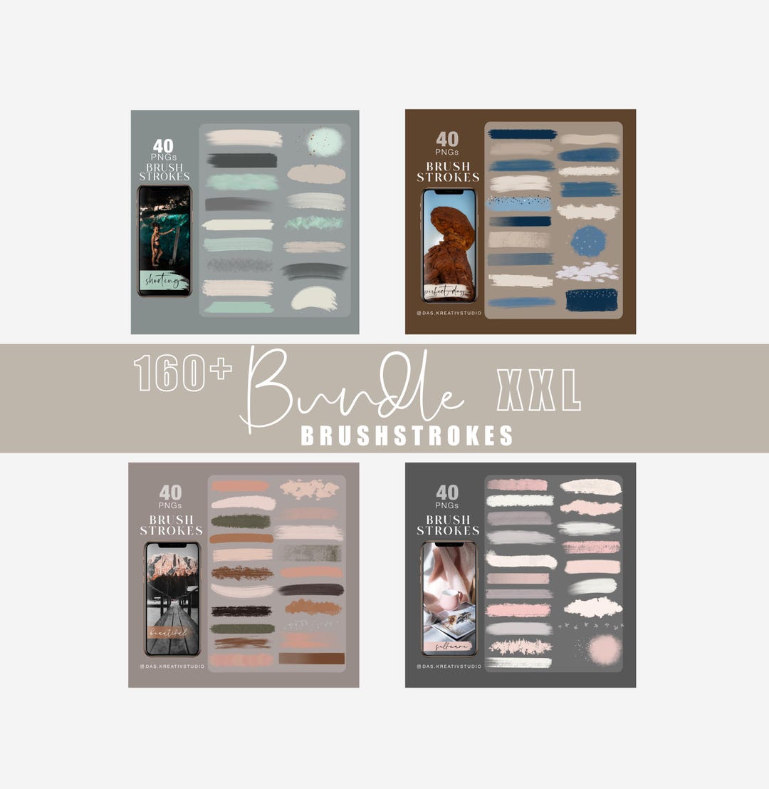 160+ Instagram Story Sticker Brushes (2) Planner Stickers Bundle Xxl ...