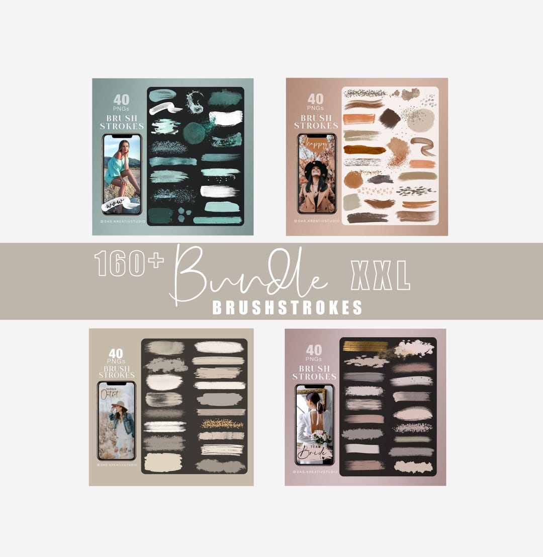 160+ Instagram Story Sticker Brushes (3) Planner Stickers Bundle Xxl ...