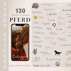 130+ Instagram Story Sticker Pferd Pony liebe Basic reiten Stall Pferdepflege Bodenarbeit Mix digital png