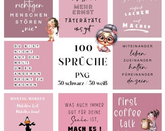 Ponad 100 cytatów z historii na Instagramie 4 cytaty przysłowia Tła Pakiet Tła Szablon Nakładka Tekstura Tapeta Clipart png cyfrowy