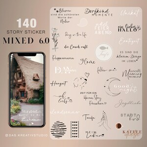 140+ Instagram Story Sticker Mixed 6.0 dog Love Village life Basic Storysticker Family home Stickers digital png