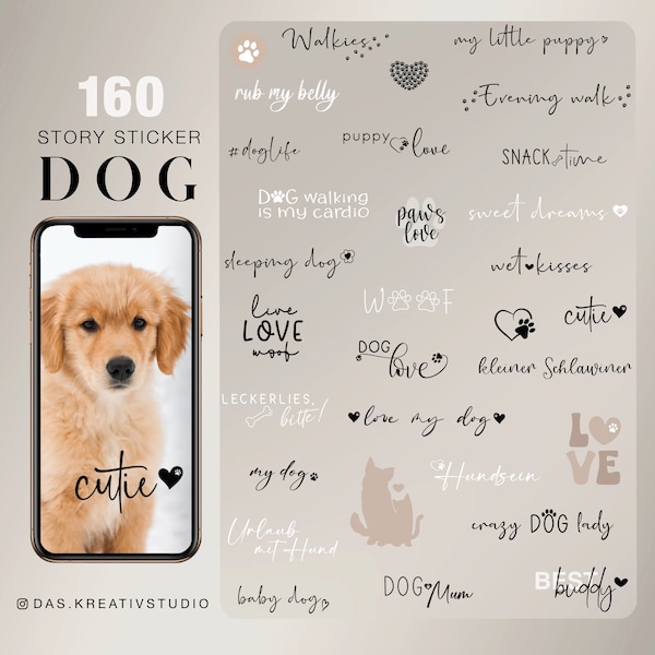 160+ Instagram Story Stickers dog pets Storysticker Dogmum Wallpaper doglove paws backgrounds love puppy best buddy love digital png