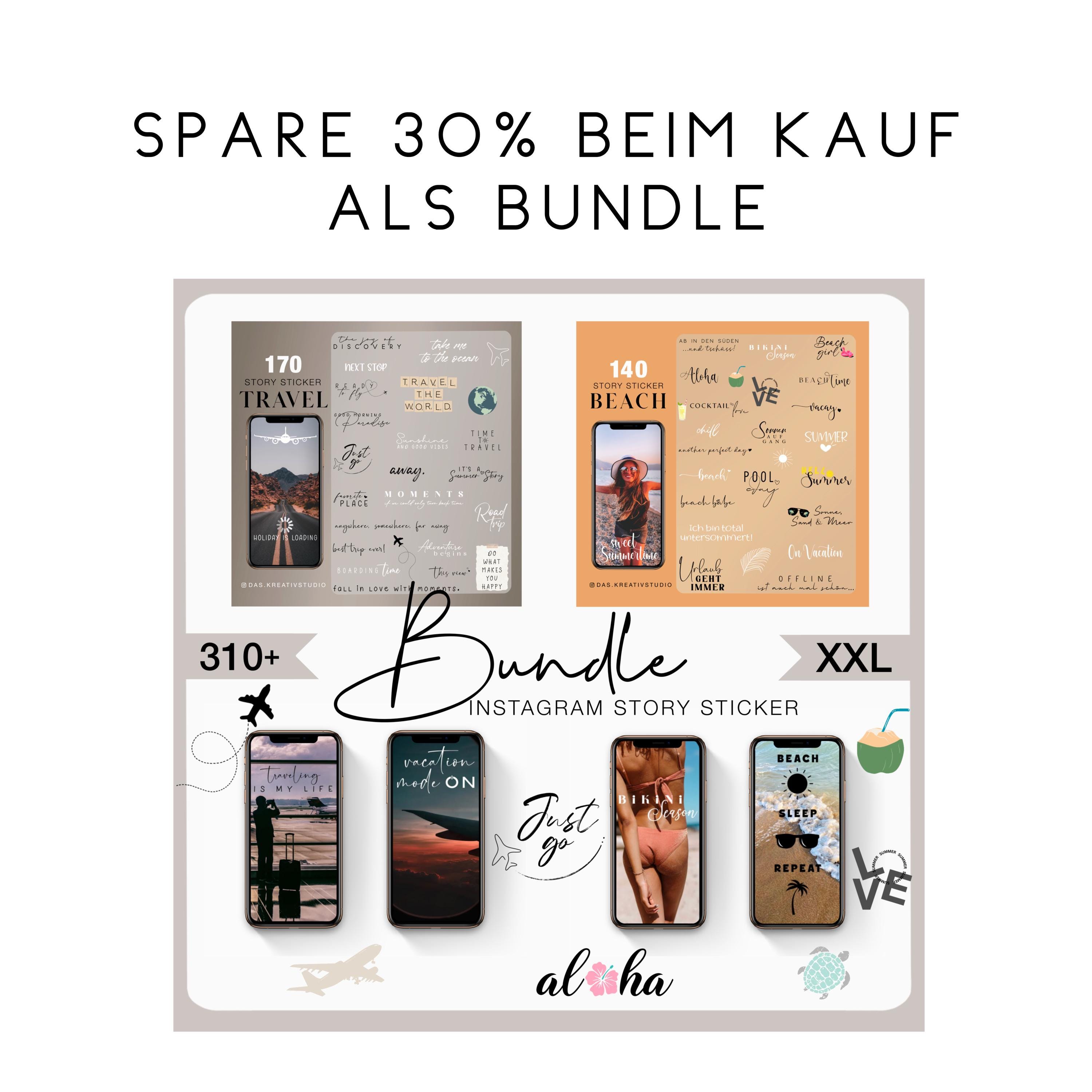 140+ Instagram Story Sticker Beach Holiday Travel Beach Sun Love Basic ...