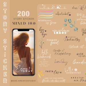200+ Instagram Story Stickers Gemengd 10 Travel Love Basic Party Weekend Lettering Storysticker Familie Stickers clipart digitaal png
