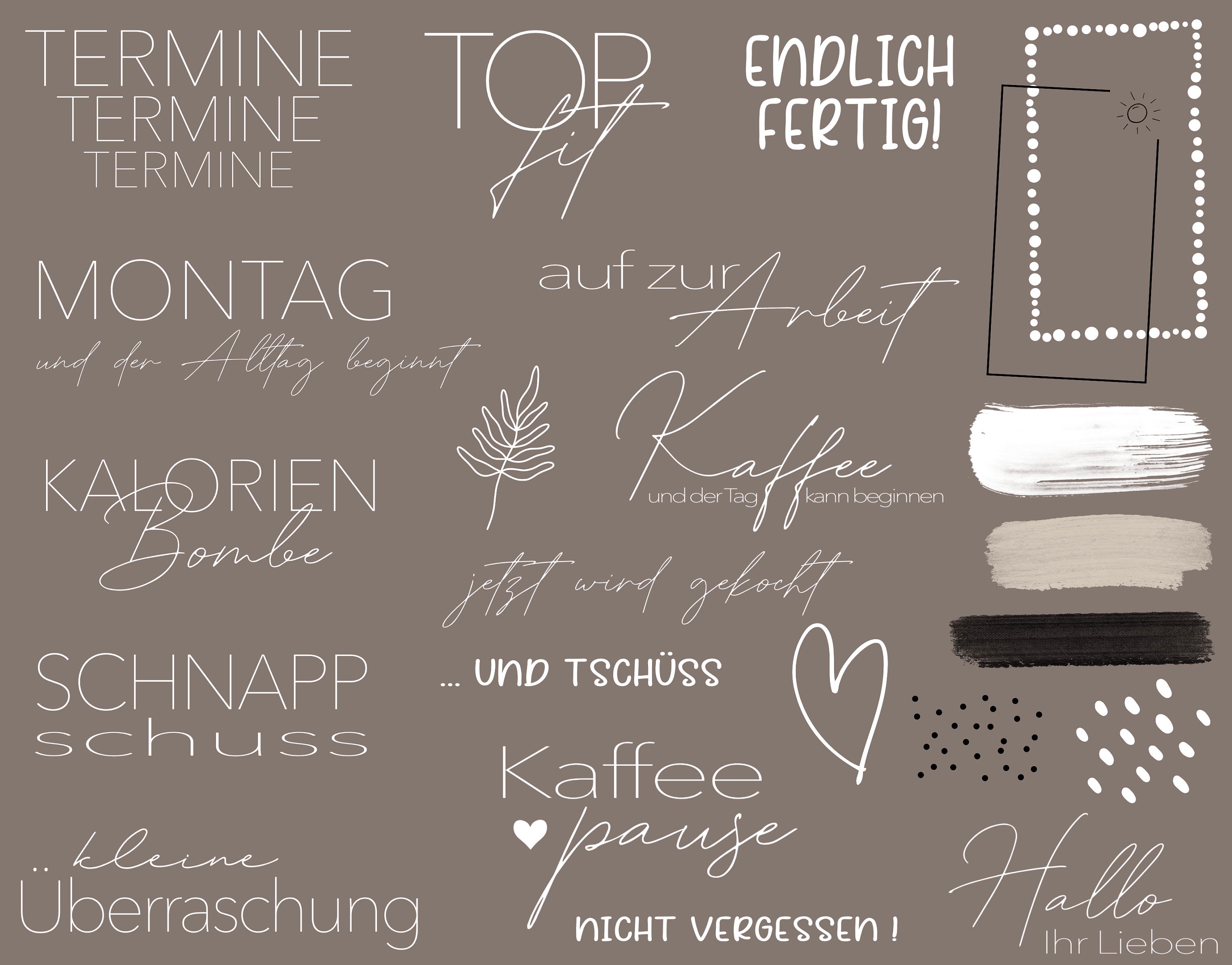 160 Instagram Story Sticker XXL Basic II Alltag deutsch - Etsy.de