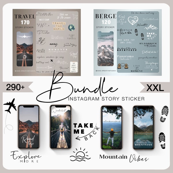 290+ Instagram Story Sticker Travel Berge Mountain Love Basic Explore vacation Storysticker Holiday vacation Family Stickers digital png