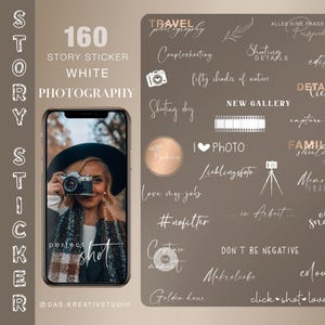 160+ Instagram Story Sticker photography white everyday Basic photo love shooting Clipart digital png