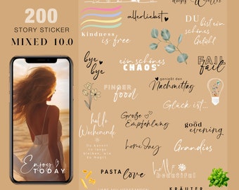 200+ Instagram Story Sticker Mixed 10 Travel Love Basic Party Wochenende Schriftzüge Storysticker Family Stickers clipart digital png