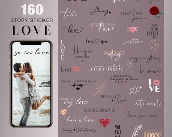 160+ Instagram Story Sticker Love Basic couple Storysticker Family Relationship Stickers Valentinsday endless love digital png