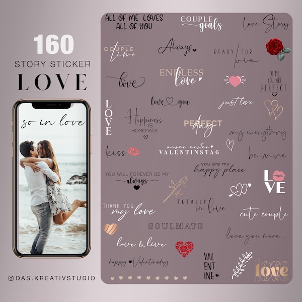 160+ Instagram Story Sticker Love Basic couple Storysticker Family Relationship Stickers Valentinsday endless love digital png