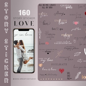 160+ Instagram Story Stickers Love Basic couple Storysticker Family Relationship Stickers Valentine's Day endless love digital png