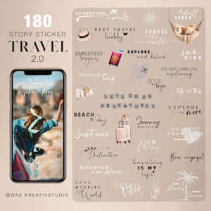 180+ Instagram Story Stickers Travel 2.0 Love Basic Explore Storysticker Holiday vacation Family Stickers digital png