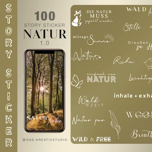 100+ Instagram Story Sticker Natur Wald Tiere draußen breathe wood Explore Storysticker Holiday vacation Stickers digital png