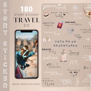 180+ Instagram Story Sticker Travel 2.0 Love Basic Explore Storysticker Holiday vacation Family Stickers digital png