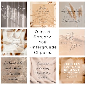 150 Instagram Story Backgrounds Bundle Beige Hintergründe Template Overlay Texture Wallpaper Quotes Zitate Sprüche Cliparts png digital