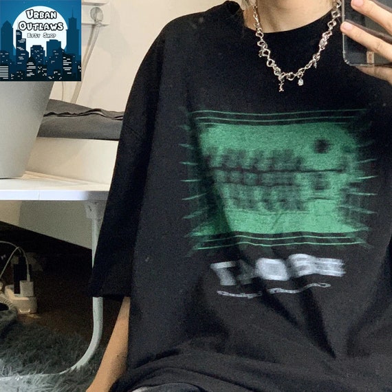 Gothic Y2K T-shirt Long Sleeve Harajuku Tee Skull Horror - Etsy