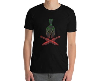 SPARTAN GLADIATOR T-Shirt unisex krieger krieg schwerter skull helm