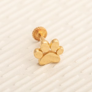 14K Solid Gold Piercing,Tragus Piercing,Gold Stud Piercing,14K Tragus Piercing,Gold Stud Earring,Cartiliage Earring,Cartiliage Piercing