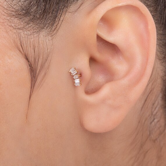 Tragus piercing store gold 585