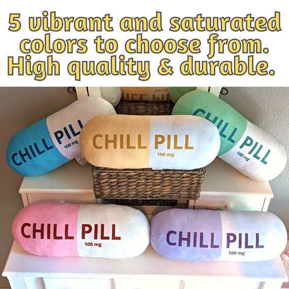 Chill Pill Shaped Pills Pillow Gifts for Her Home and Living Etsy