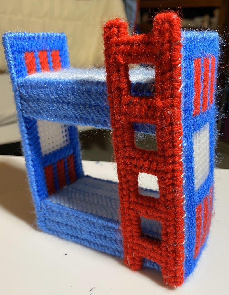 Plastic Canvas Dollhouse Pattern Mid century Modern Etsy