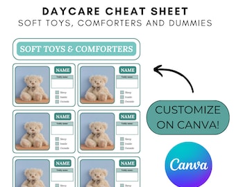 Editable Daycare Labels, Toddler Room Organization Kit (Digital Download)