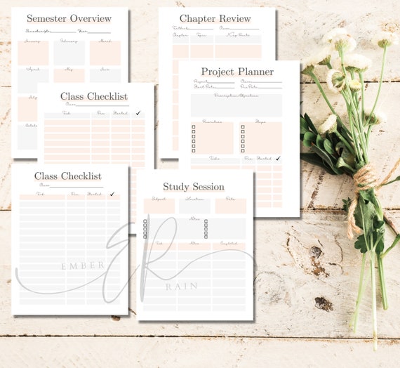 Student Planner. Study Planner. Instant Download. College | Etsy