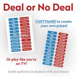 Labels voor deal of geen deal - afdrukbare sjabloon deal of geen deal - deal of geen deal - deal voor volwassenen of geen deal - deal of geen deal