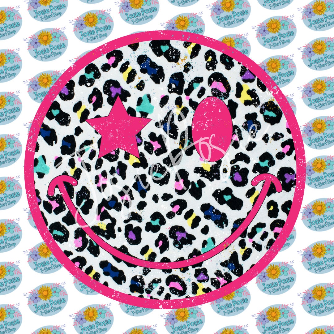 Transparent PNG Digital File Retro Neon Smiley Face - Etsy