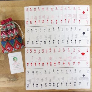 Jeu de 52 cartes avec messages GM