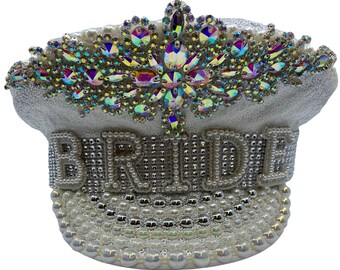Diamante Captain Hat - Etsy UK