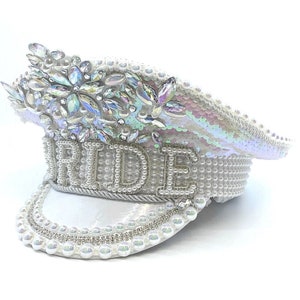 Bride to Be Captains Hat for wedding and Hen Party- side 1